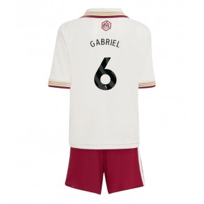 Arsenal Gabriel Magalhaes #6 Tercera Equipación Niños 2025-26 Manga Corta (+ Pantalones cortos)